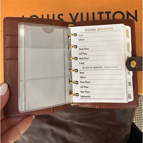 Lv Mm Agenda Refill Paper Size .